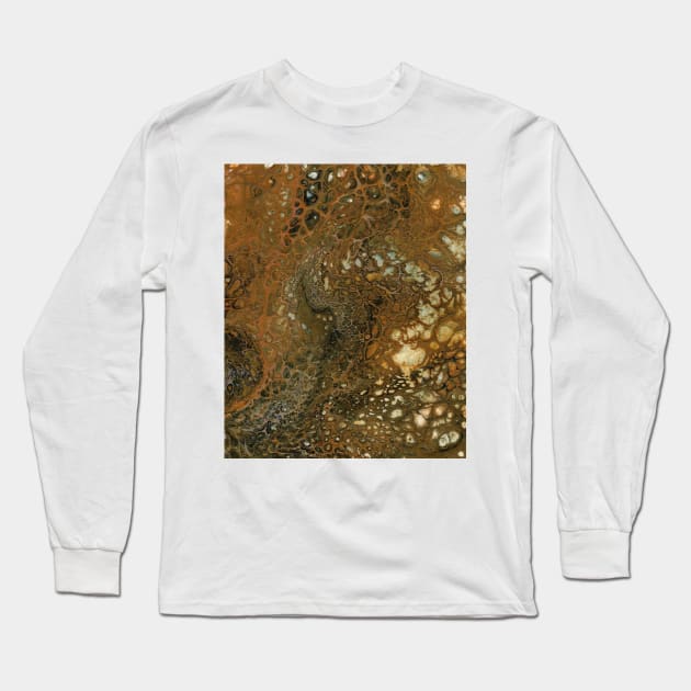 Copper Snake Long Sleeve T-Shirt by Orphean Designs